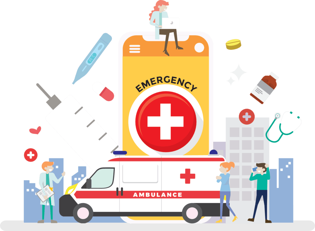 Symptoms of Cardiac Arrest | Medical Field Illustration