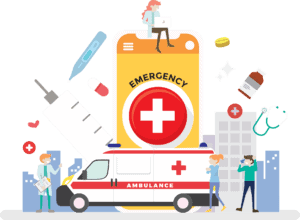 Symptoms of Cardiac Arrest | Medical Field Illustration